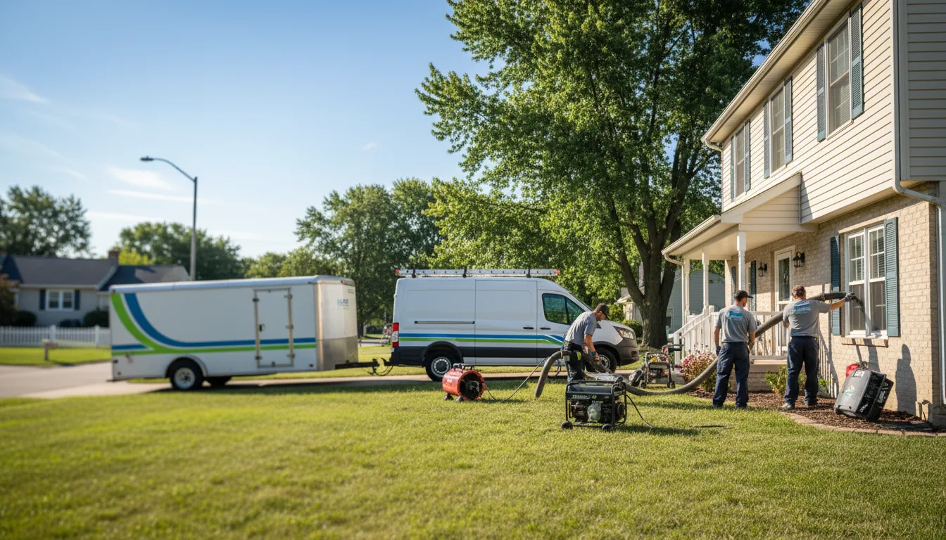 Flooded Basement Restoration And Cleanup With Repair in Cooksville, IL near me